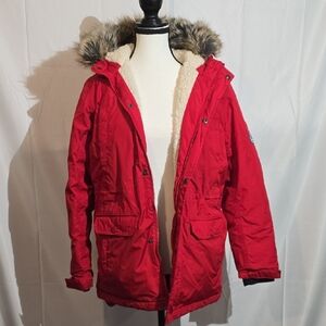 Lands END Kids Husky Expedition Waterproof Winter Down Parka.